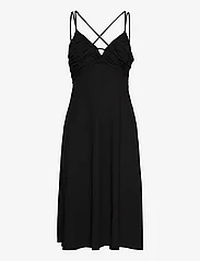 Lauren Ralph Lauren - DRAPEY POLY GGT-DRESS - vidutinio ilgio suknelės - black - 0