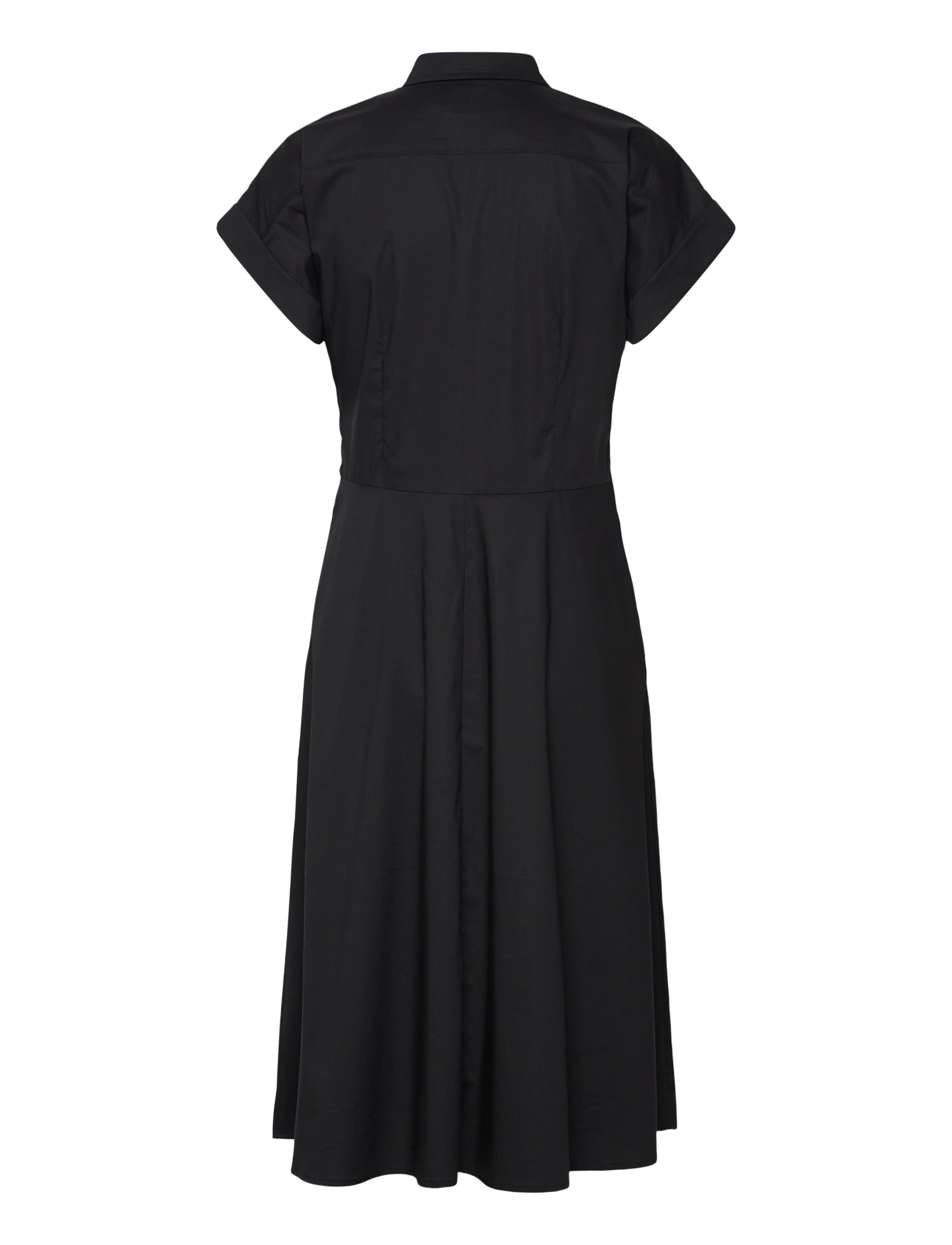 Lauren Ralph Lauren - Twist-Front Cotton-Blend Shirtdress - skjortekjoler - black - 1