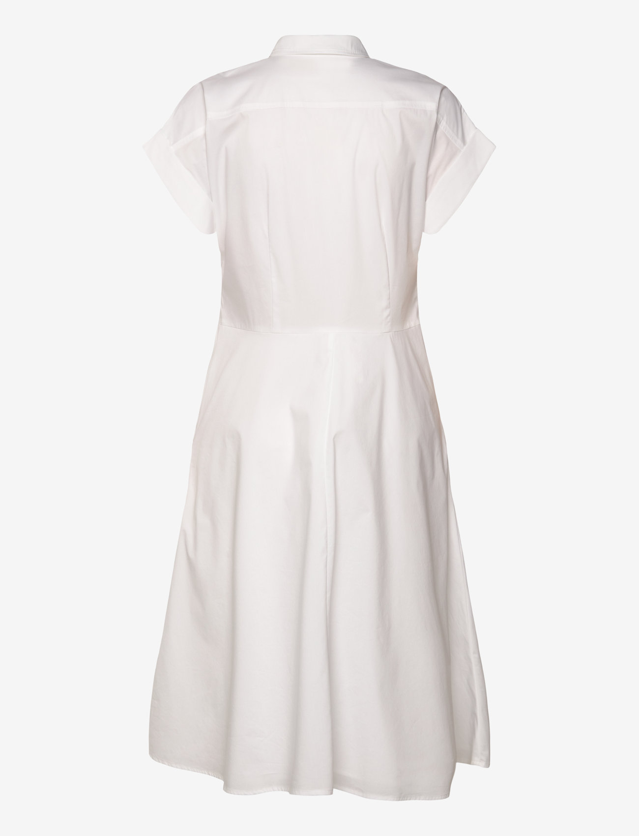 Lauren Ralph Lauren - Twist-Front Cotton-Blend Shirtdress - särkkleidid - white - 1