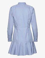 Lauren Ralph Lauren - Striped Cotton Broadcloth Shirtdress - särkkleidid - blue/white multi - 1