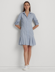 Lauren Ralph Lauren - Striped Cotton Broadcloth Shirtdress - kreklkleitas - blue/white multi - 2
