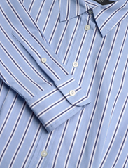 Lauren Ralph Lauren - Striped Cotton Broadcloth Shirtdress - särkkleidid - blue/white multi - 3