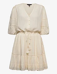 Lauren Ralph Lauren - COTTON CRINKLE-DRESS - vasarinės suknelės - mascarpone cream - 0