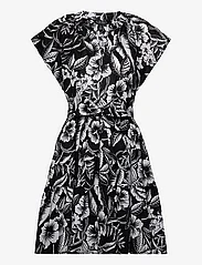 Lauren Ralph Lauren - 80S COTTON VOILE-DRESS - marškinių tipo suknelės - black/white - 0