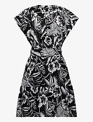Lauren Ralph Lauren - 80S COTTON VOILE-DRESS - marškinių tipo suknelės - black/white - 1