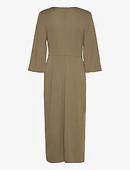 Lauren Ralph Lauren - Stretch Jersey Tie-Front Midi Dress - festklänningar - olive fern - 2