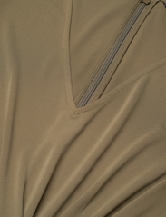 Lauren Ralph Lauren - Stretch Jersey Tie-Front Midi Dress - festklänningar - olive fern - 3
