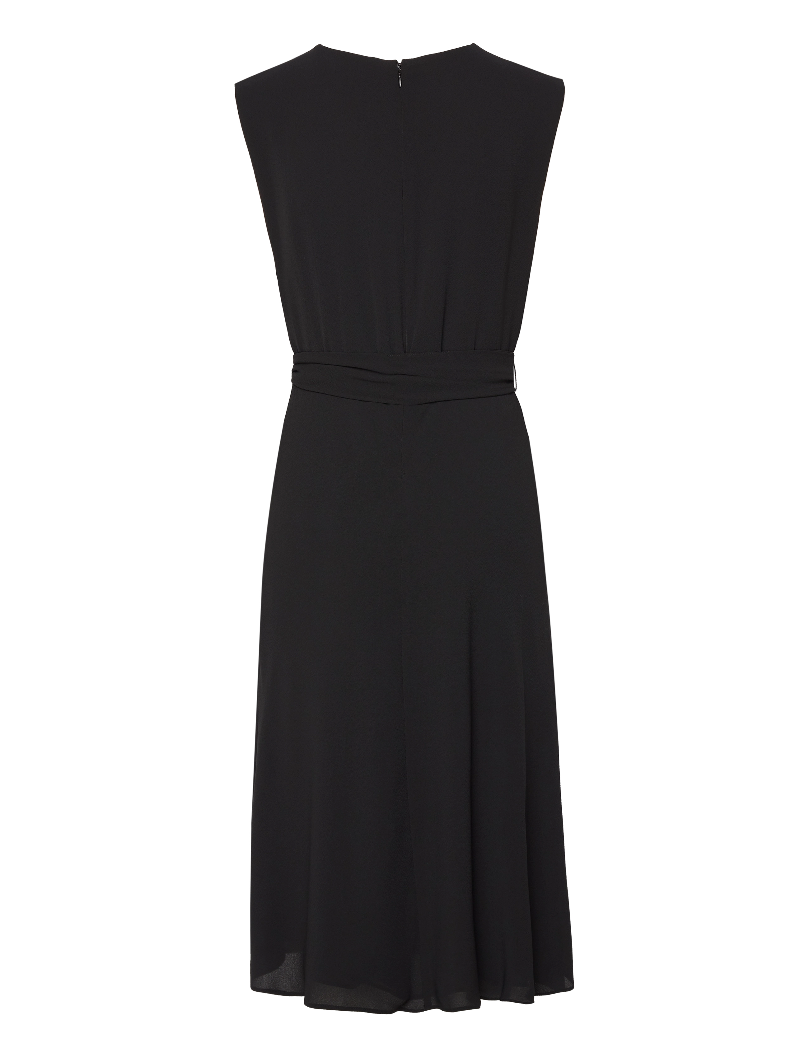 Lauren Ralph Lauren - Belted Bubble Crepe Dress - black - 2