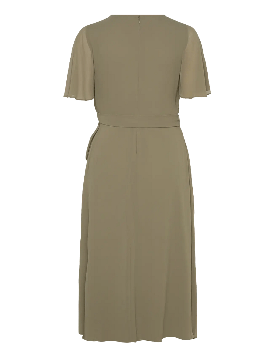 Lauren Ralph Lauren - Belted Georgette Dress - robes portefeuille - sage green - 1
