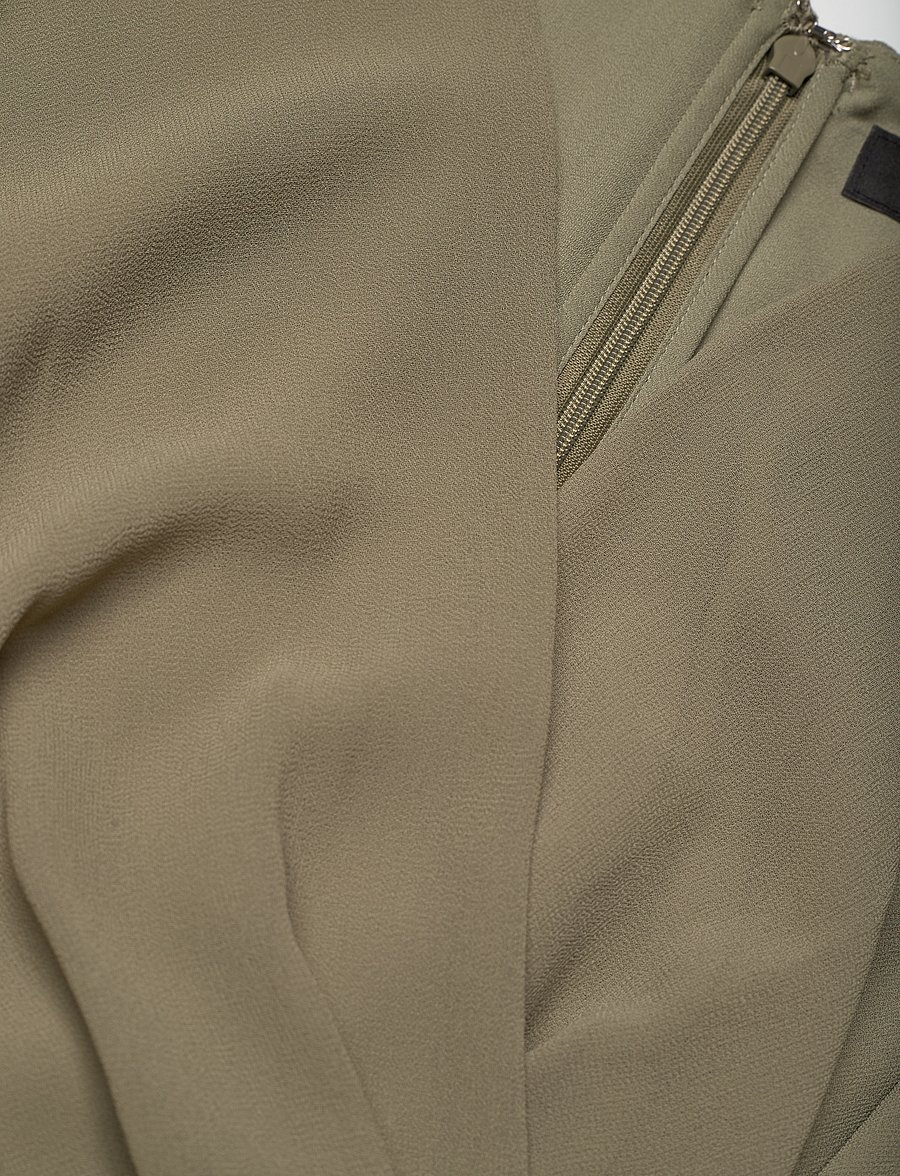 Lauren Ralph Lauren - Belted Georgette Dress - robes portefeuille - sage green - 2