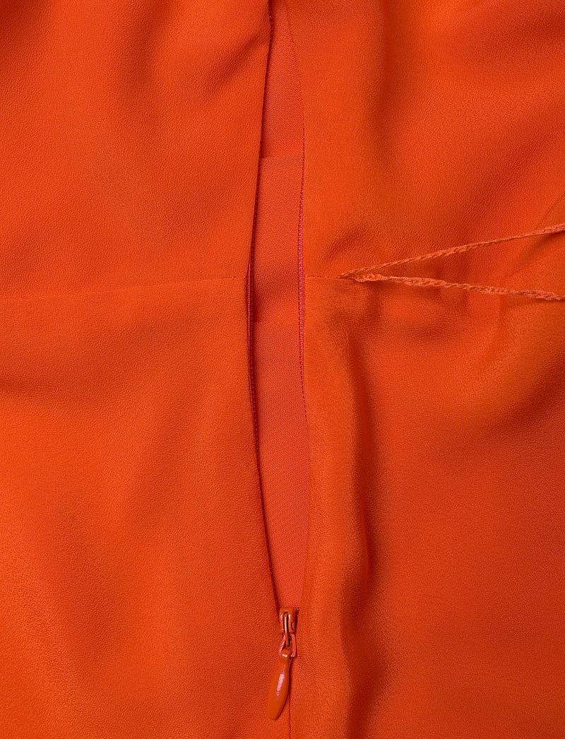 Lauren Ralph Lauren - Belted Crepe Dress - omlottklänningar - orange lily - 3