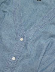 Lauren Ralph Lauren - Belted Denim Bubble-Sleeve Shirtdress - kreklkleitas - salt creek wash - 3