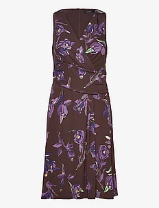 Floral Surplice Jersey Sleeveless Dress, Lauren Ralph Lauren