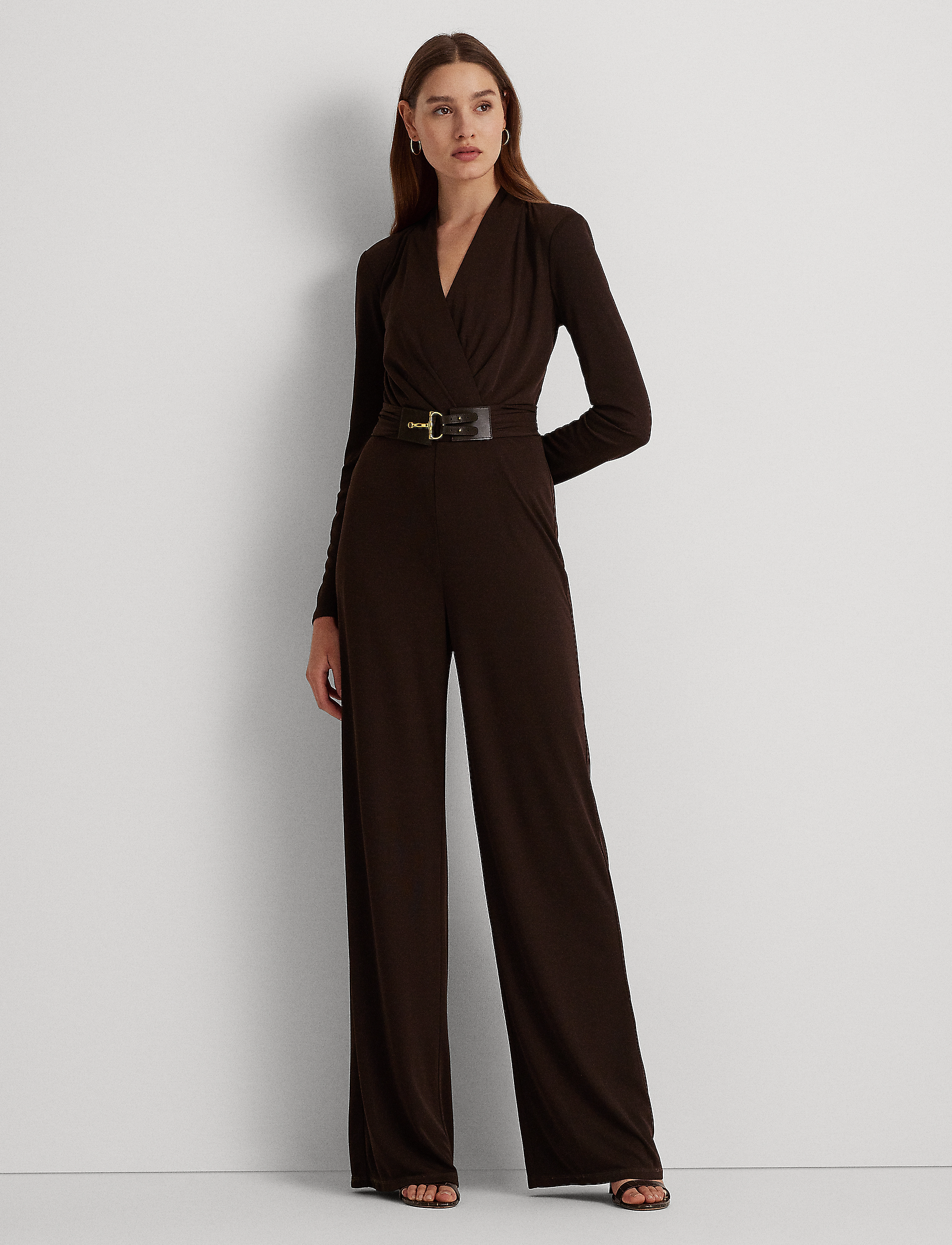 Lauren Ralph Lauren - STR MATTE JERSEY-JMS - circuit brown - 2