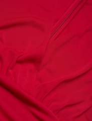 Lauren Ralph Lauren - Ruched Stretch Jersey Surplice Dress - vasarinės suknelės - martin red - 2