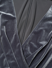 Lauren Ralph Lauren - Velvet Flutter-Sleeve Cocktail Dress - ballīšu apģērbs par outlet cenām - dark modern slate - 3