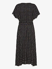 Lauren Ralph Lauren - Geo-Print Crepe Flutter-Sleeve Dress - summer dresses - black/tan - 1