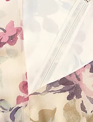 Lauren Ralph Lauren - Floral Crinkle Georgette Surplice Dress - sommerkjoler - cream multi - 2