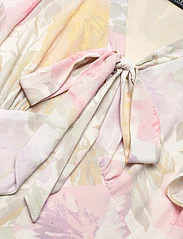 Lauren Ralph Lauren - Floral Bubble Crepe Tie-Neck Dress - sommerkjoler - cream multi - 2