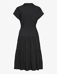 Lauren Ralph Lauren - Belted Cotton-Blend Tiered Dress - midi dresses - black - 1