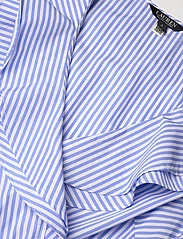 Lauren Ralph Lauren - Striped Cotton Broadcloth Surplice Dress - midi dresses - blue/white - 2