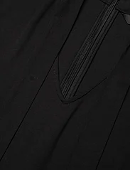 Lauren Ralph Lauren - Belted Interlock Tie-Neck Dress - midi dresses - black - 2