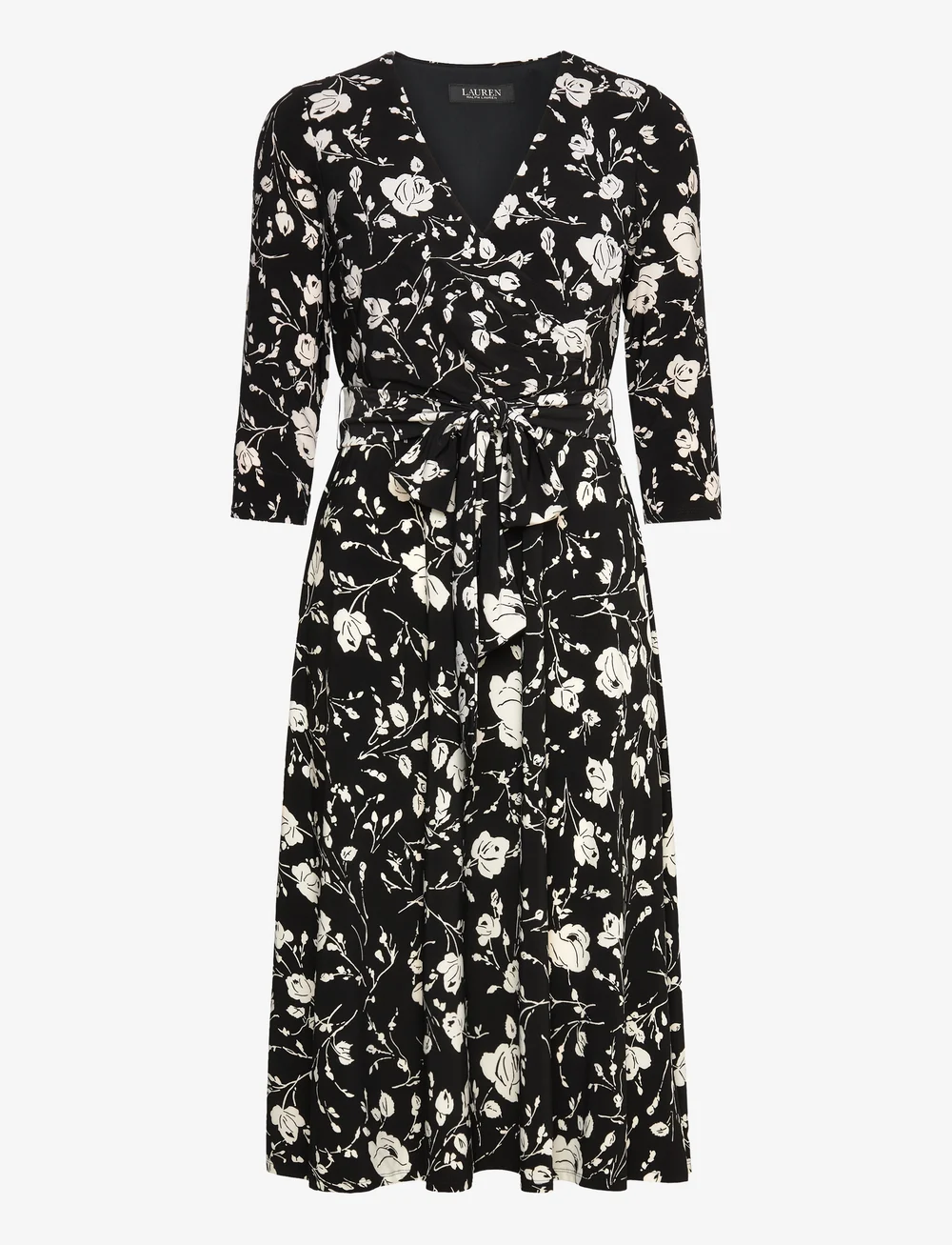 Lauren ralph lauren floral jersey dress hot sale