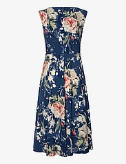 Lauren Ralph Lauren - Floral Twist-Front Stretch Jersey Dress - sukienki letnie - blue multi - 1
