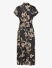 Lauren Ralph Lauren - Floral Belted Linen Shirtdress - sukienki koszulowe - black/tan - 1