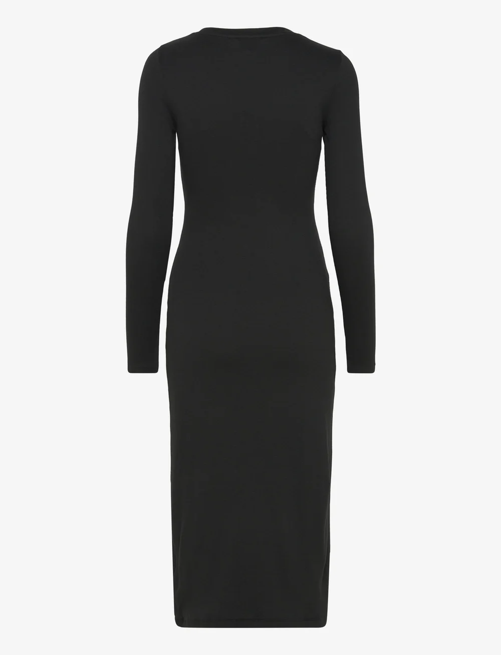 Lauren Ralph Lauren - Buckle-Trim Cotton-Blend Knit Midi Dress - strikkjoler - black - 2
