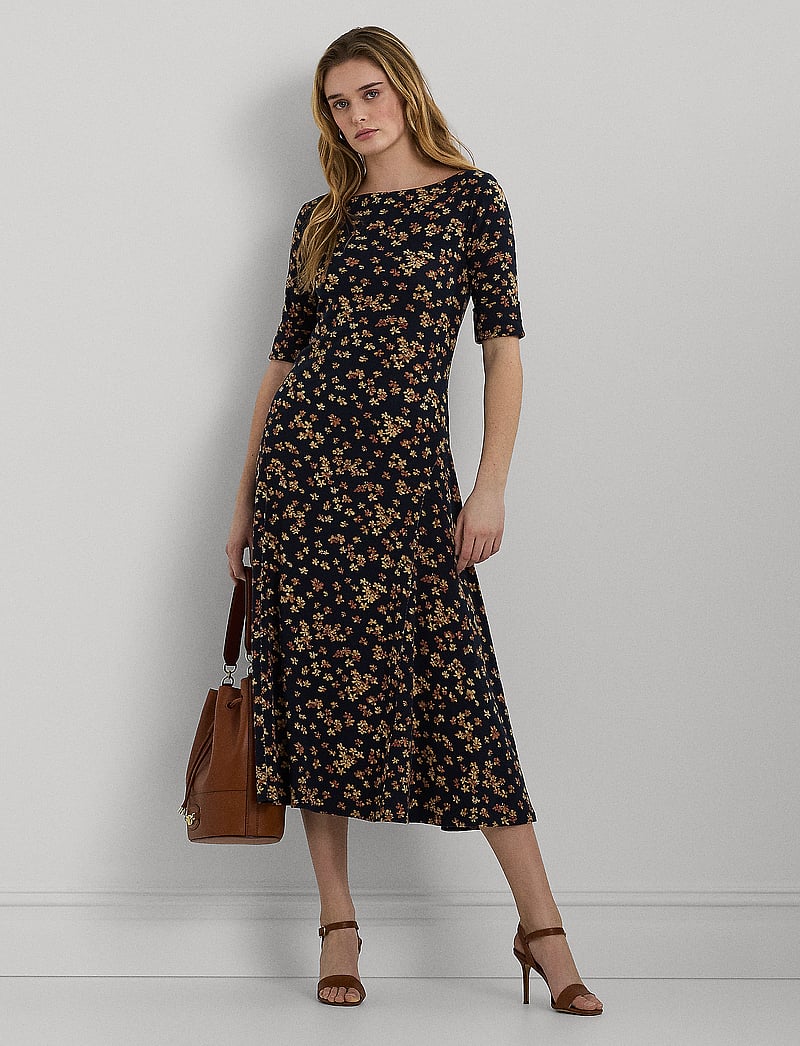 Lauren Ralph Lauren Floral Stretch Cotton Midi Dress (RAF250946135) Midi dresses