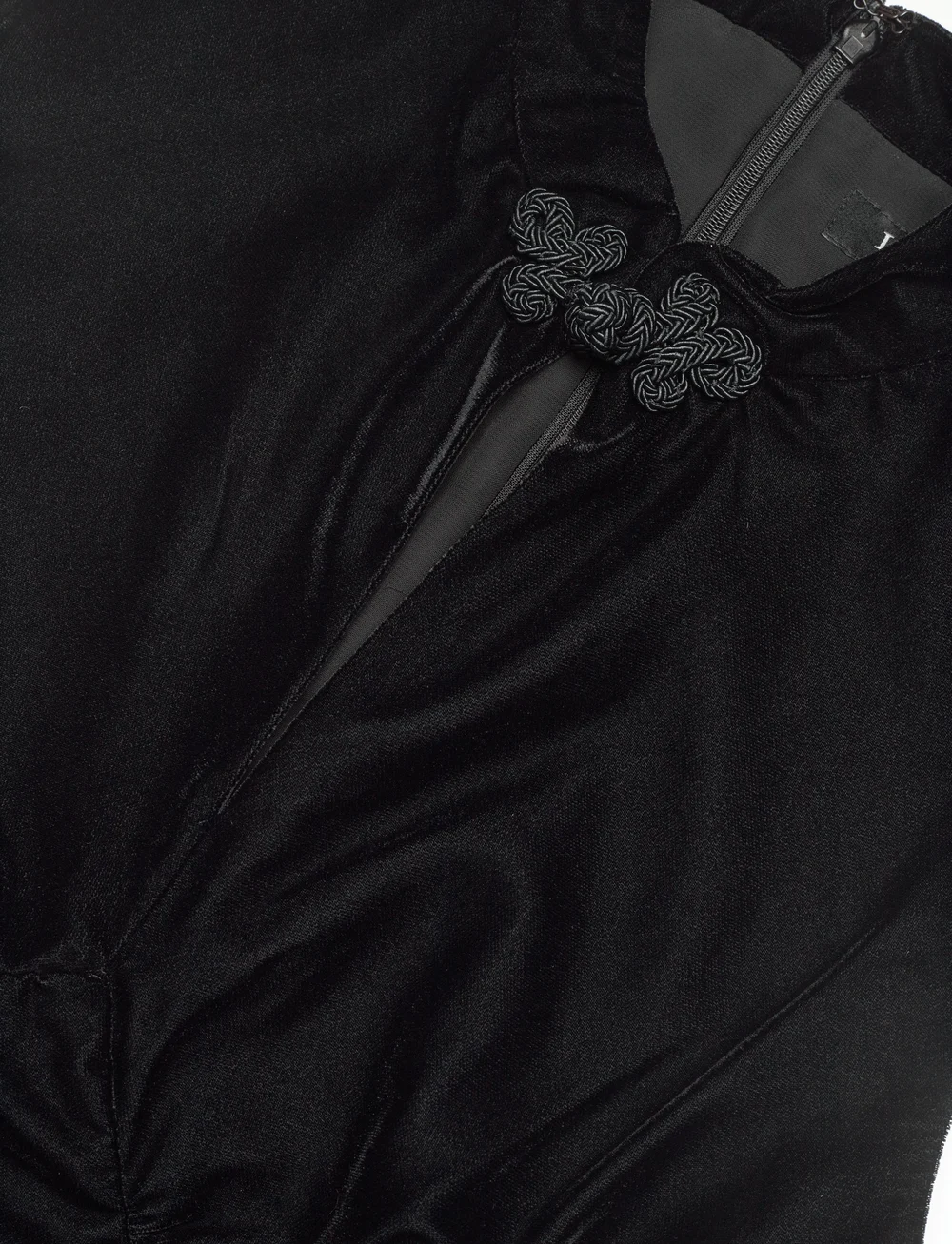 Lauren Ralph Lauren - Velvet Cap-Sleeve Dress - robes de cocktail - black velvet - 3