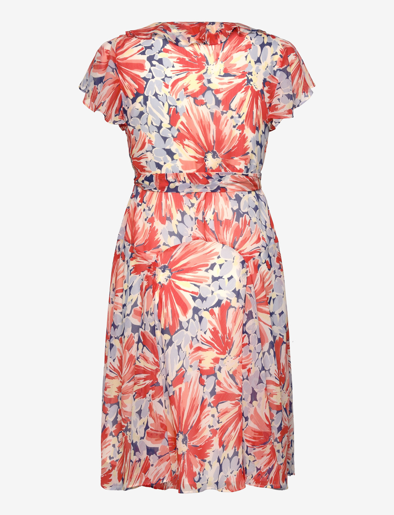 Lauren Ralph Lauren - Floral Georgette Flutter-Sleeve Dress - sommerkleider - white multi - 1