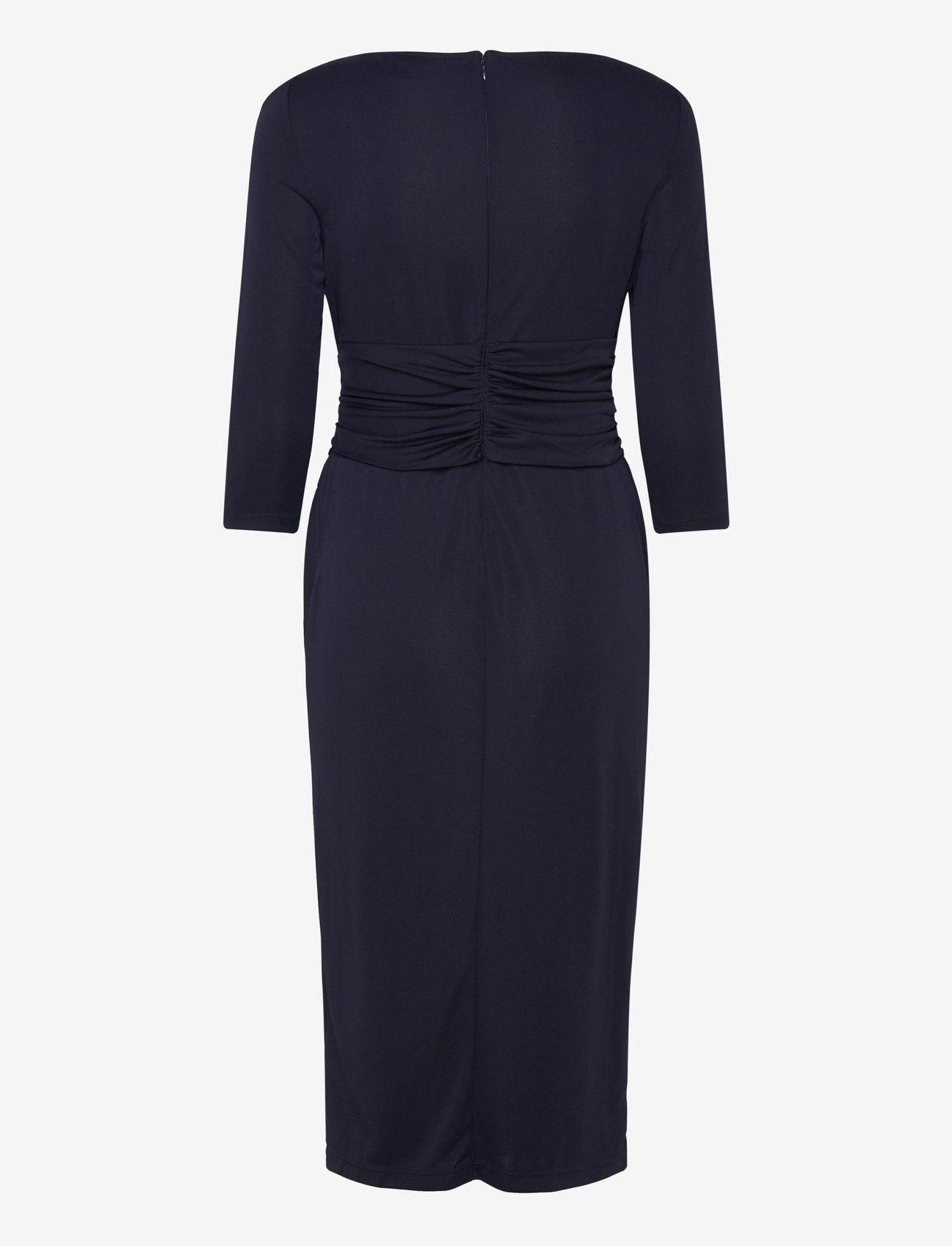 Lauren Ralph Lauren - Twist-Front Stretch Jersey Midi Dress - cocktail dresses - lauren navy - 1