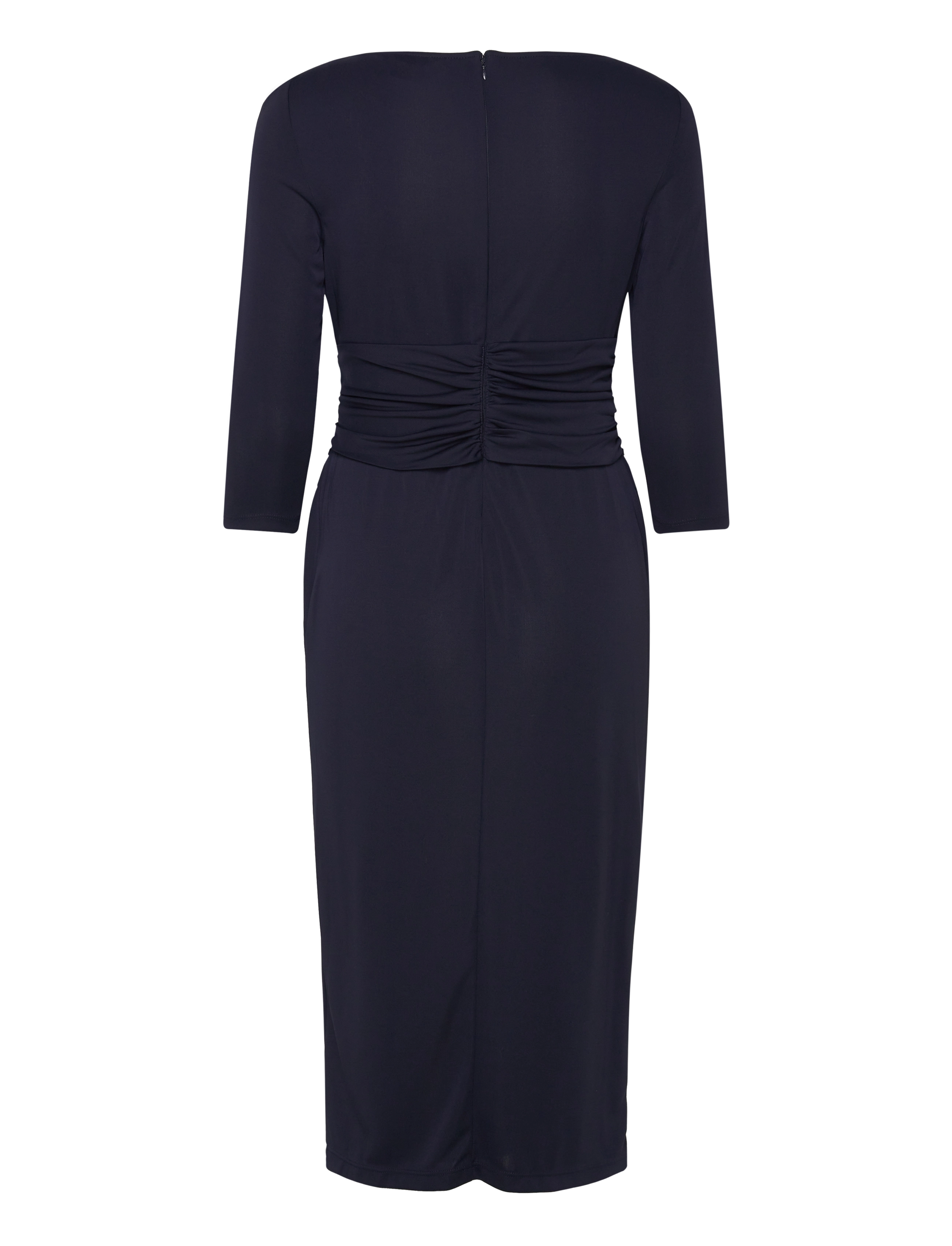 Lauren Ralph Lauren - Twist-Front Stretch Jersey Midi Dress - lauren navy - 1