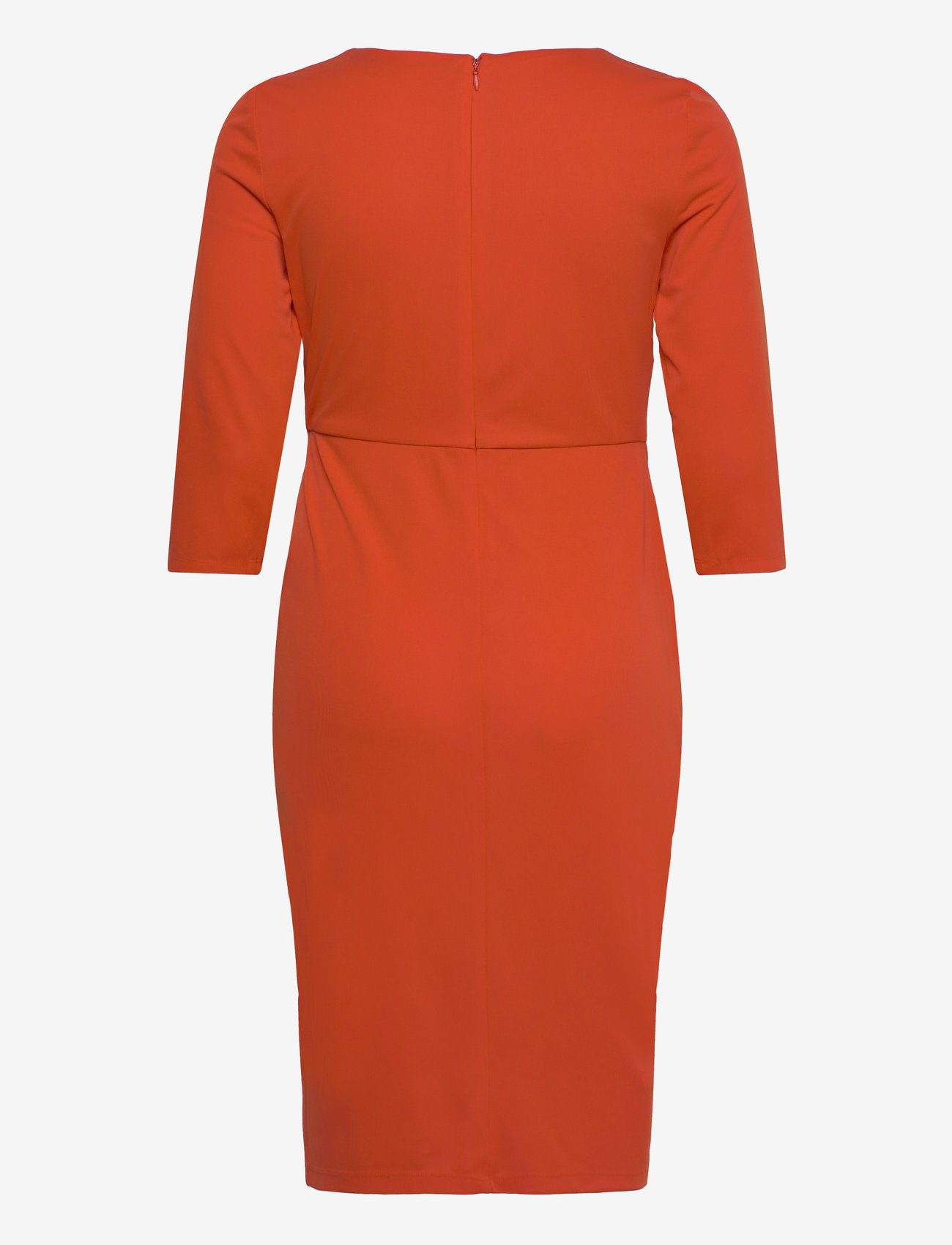 Lauren Ralph Lauren - Twist-Front Stretch Jersey Dress - cocktailkleider - orange lily - 1