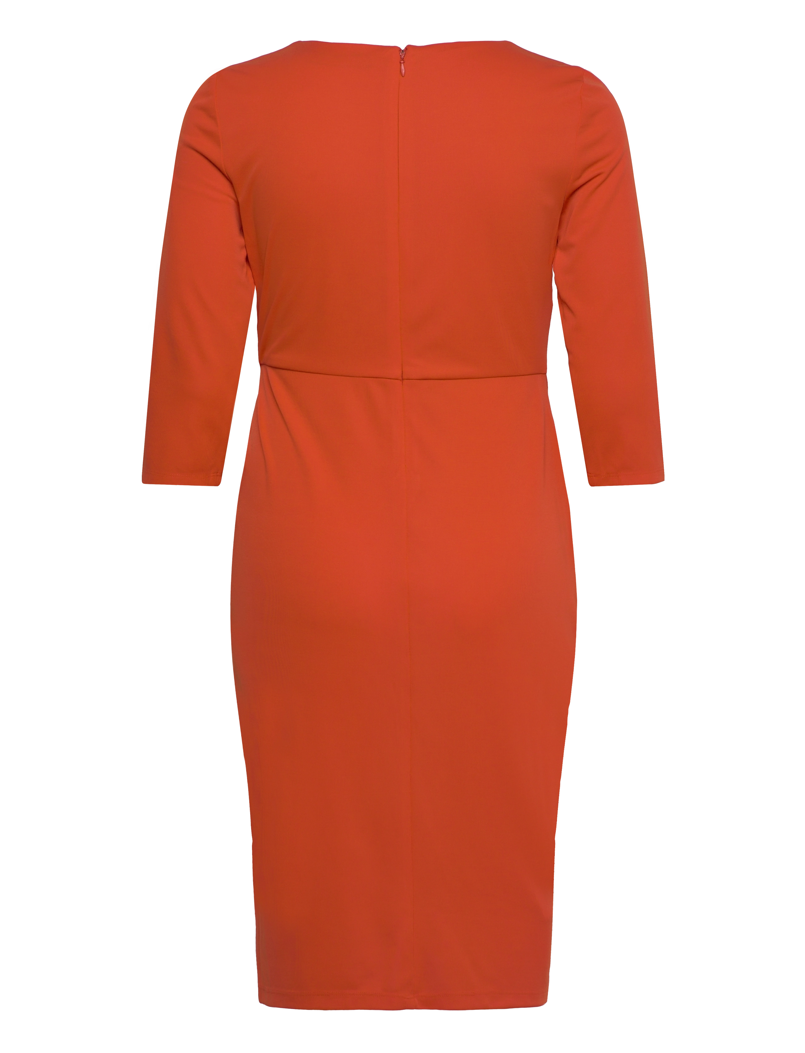 Lauren Ralph Lauren - Twist-Front Stretch Jersey Dress - orange lily - 1