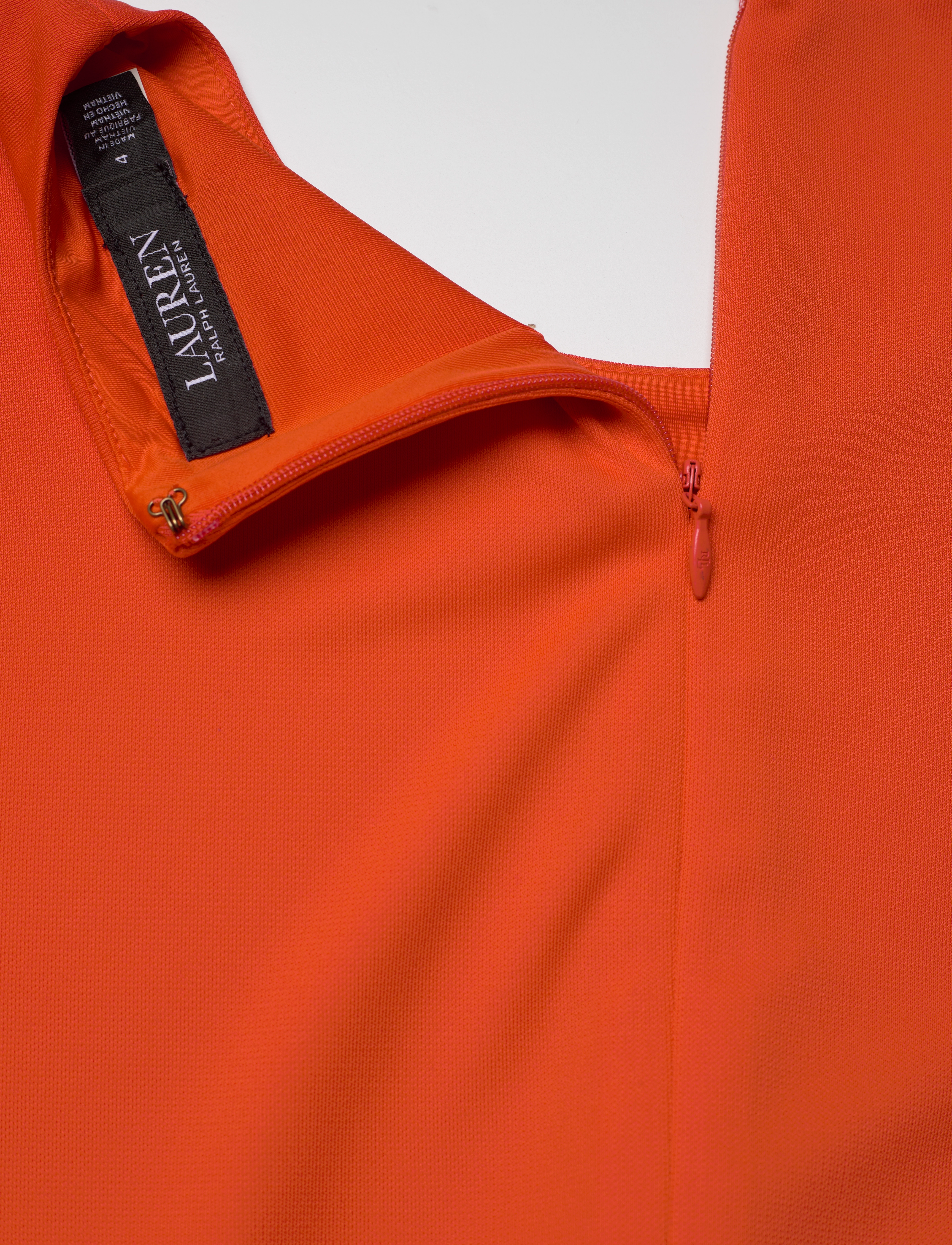 Lauren Ralph Lauren - Twist-Front Stretch Jersey Dress - orange lily - 3