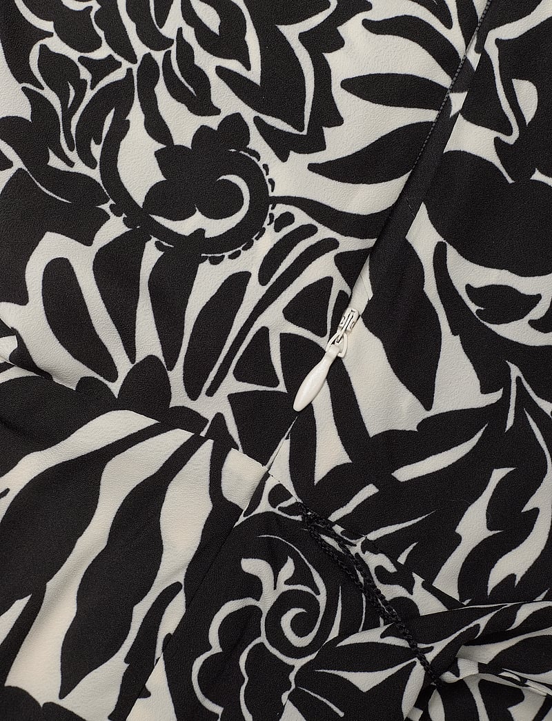 Lauren Ralph Lauren - Floral Crepe Midi Dress - särkkleidid - cream/black - 3