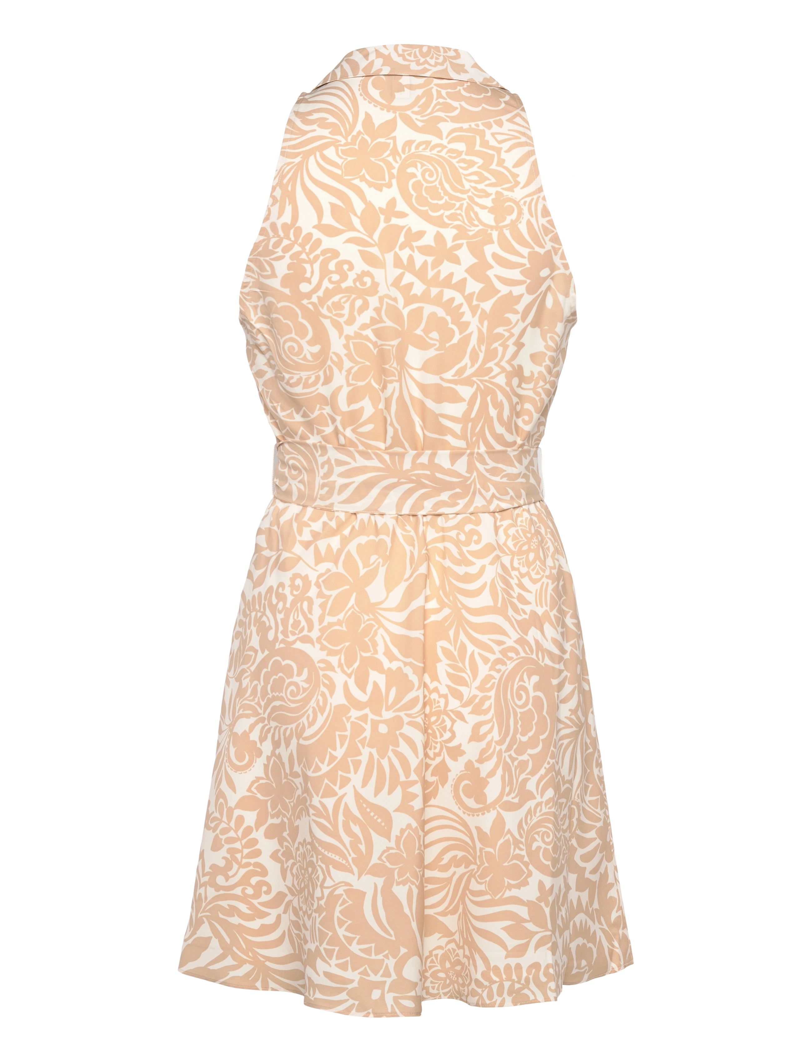 Floral Crepe Sleeveless Shirtdress 2