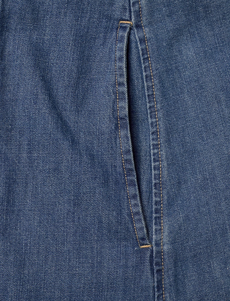 Lauren Ralph Lauren - Buckle-Trim Denim Shirtdress - opal wash - 4