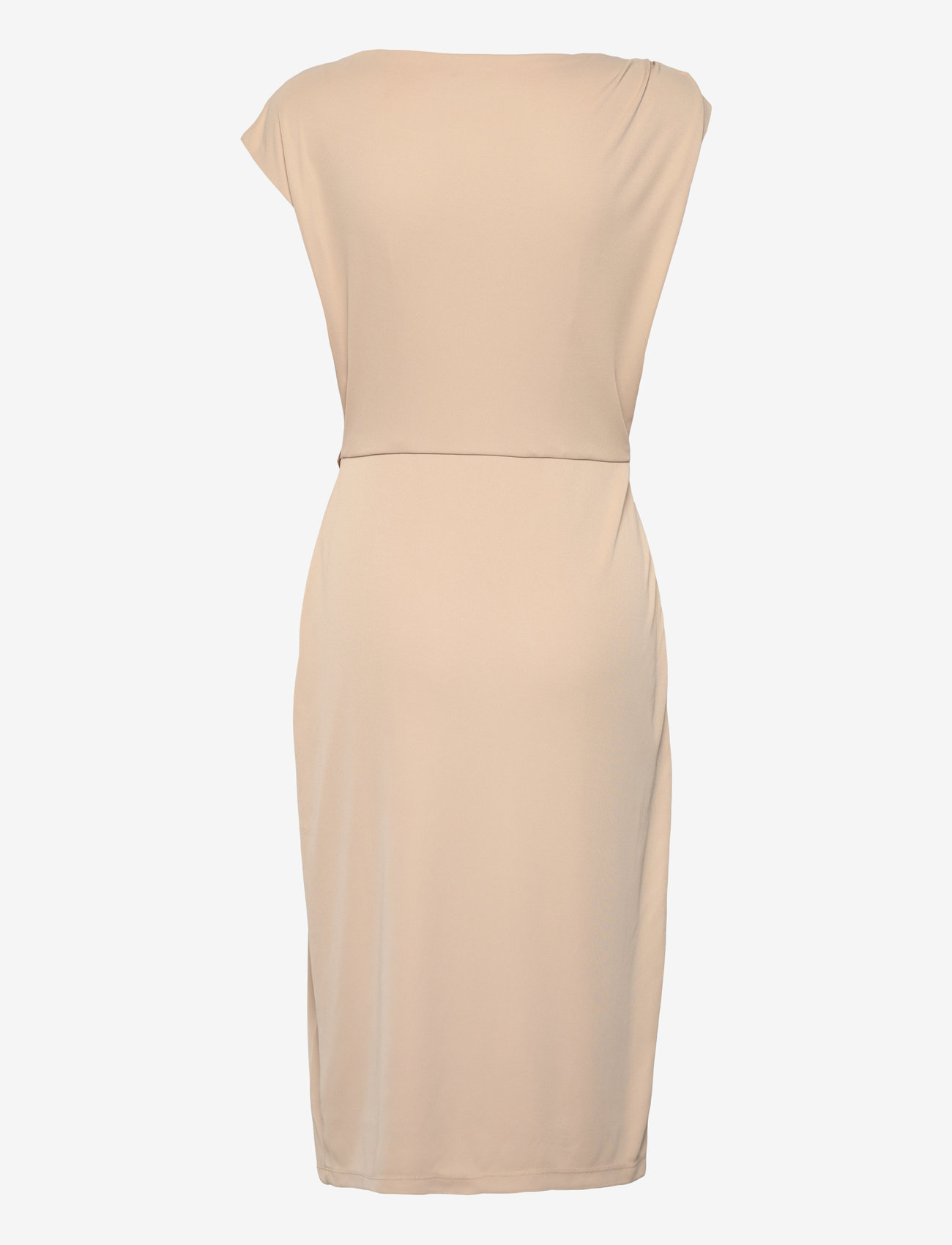 Lauren Ralph Lauren - Buckle-Trim Jersey Boatneck Dress - festkjoler - sand dune - 1