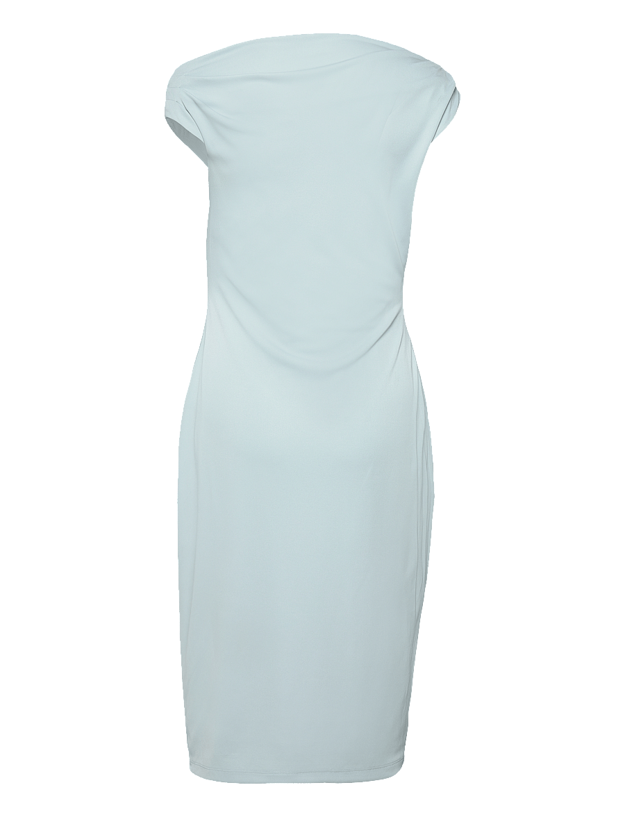 Lauren Ralph Lauren - Stretch Jersey Off-the-Shoulder Dress - aqua pearl - 1