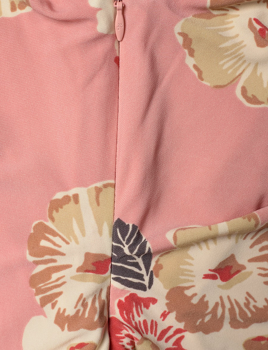Lauren Ralph Lauren - Floral Jersey Off-the-Shoulder Dress - sukienki krótkie - pink multi - 3