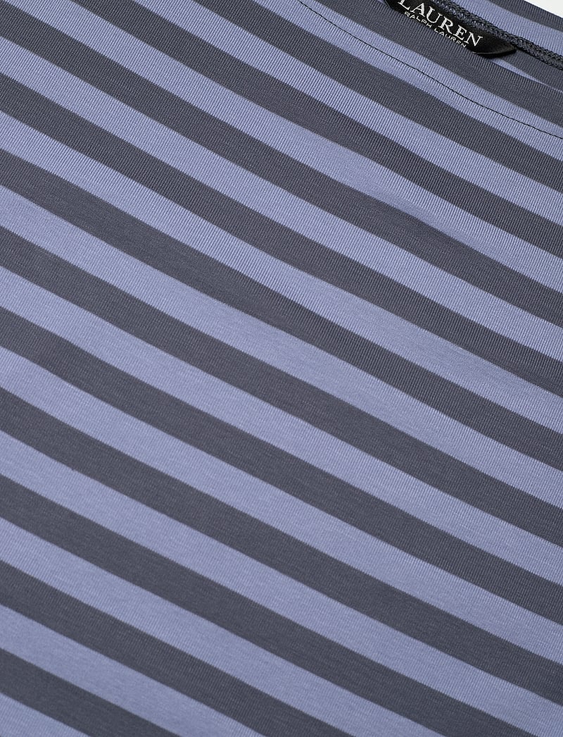 Lauren Ralph Lauren - Striped Stretch Cotton Midi Dress - t-shirt-kleider - indigo/blue - 2