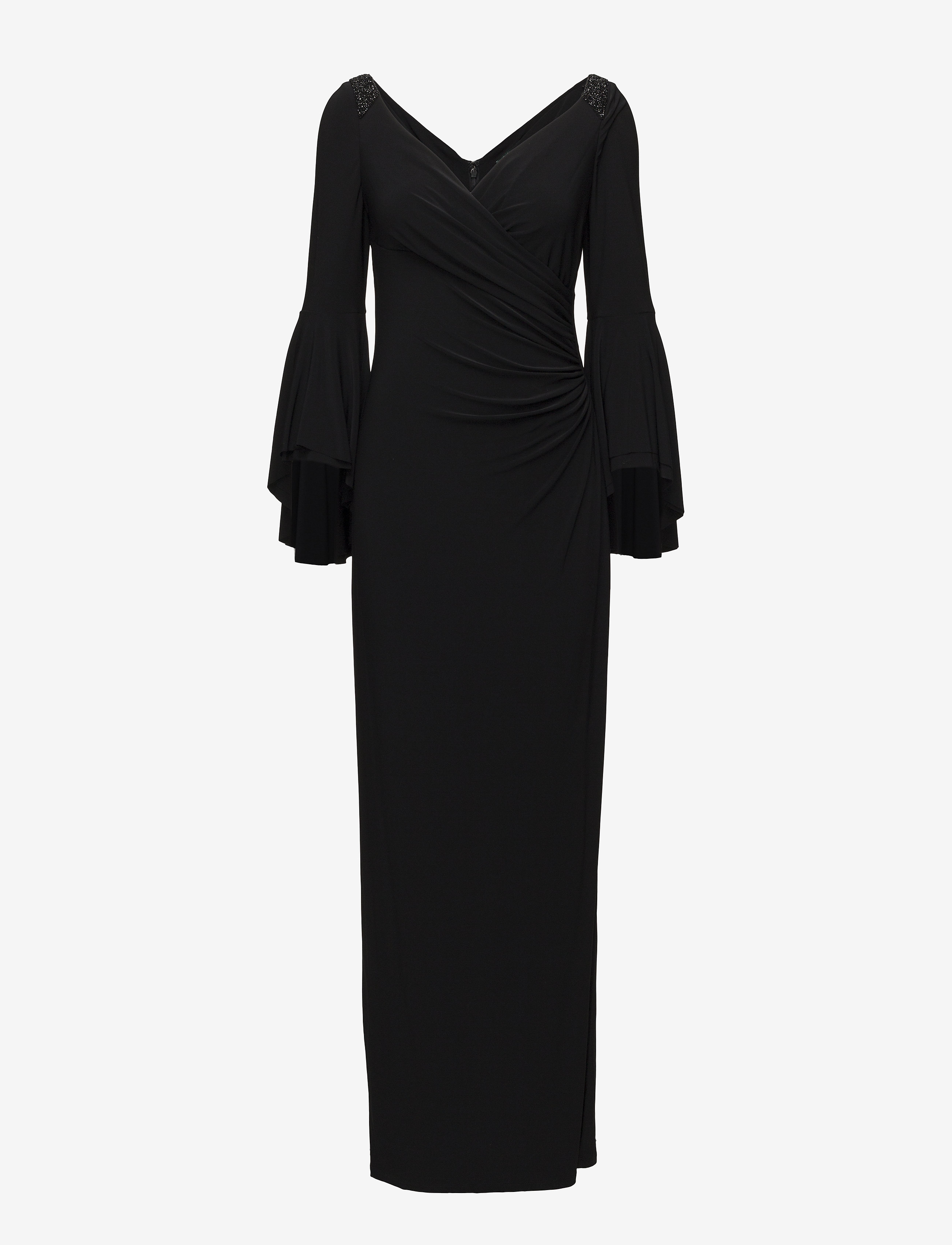 Lauren Ralph Lauren - 1T-MATTE JERSEY-KALEA EMB - black - 0