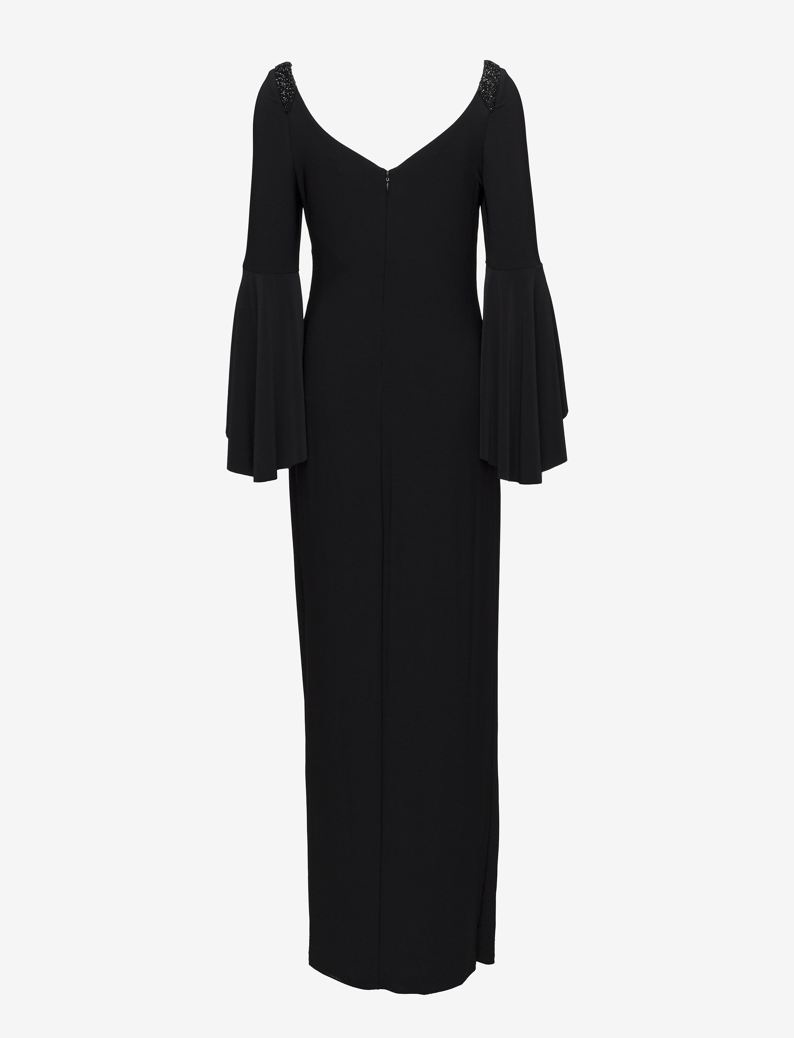 Lauren Ralph Lauren - 1T-MATTE JERSEY-KALEA EMB - black - 1