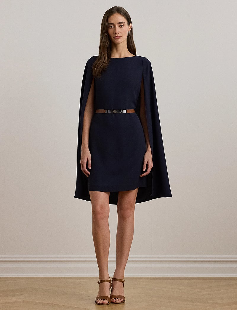 Lauren Ralph Lauren - Cape Georgette Cocktail Dress - cocktailkleider - lighthouse navy - 3
