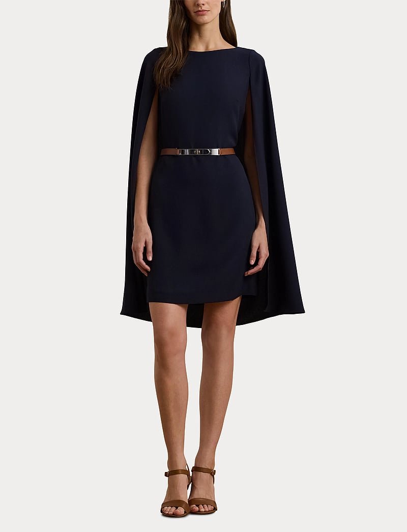 Lauren Ralph Lauren - Cape Georgette Cocktail Dress - cocktailkleider - lighthouse navy - 4