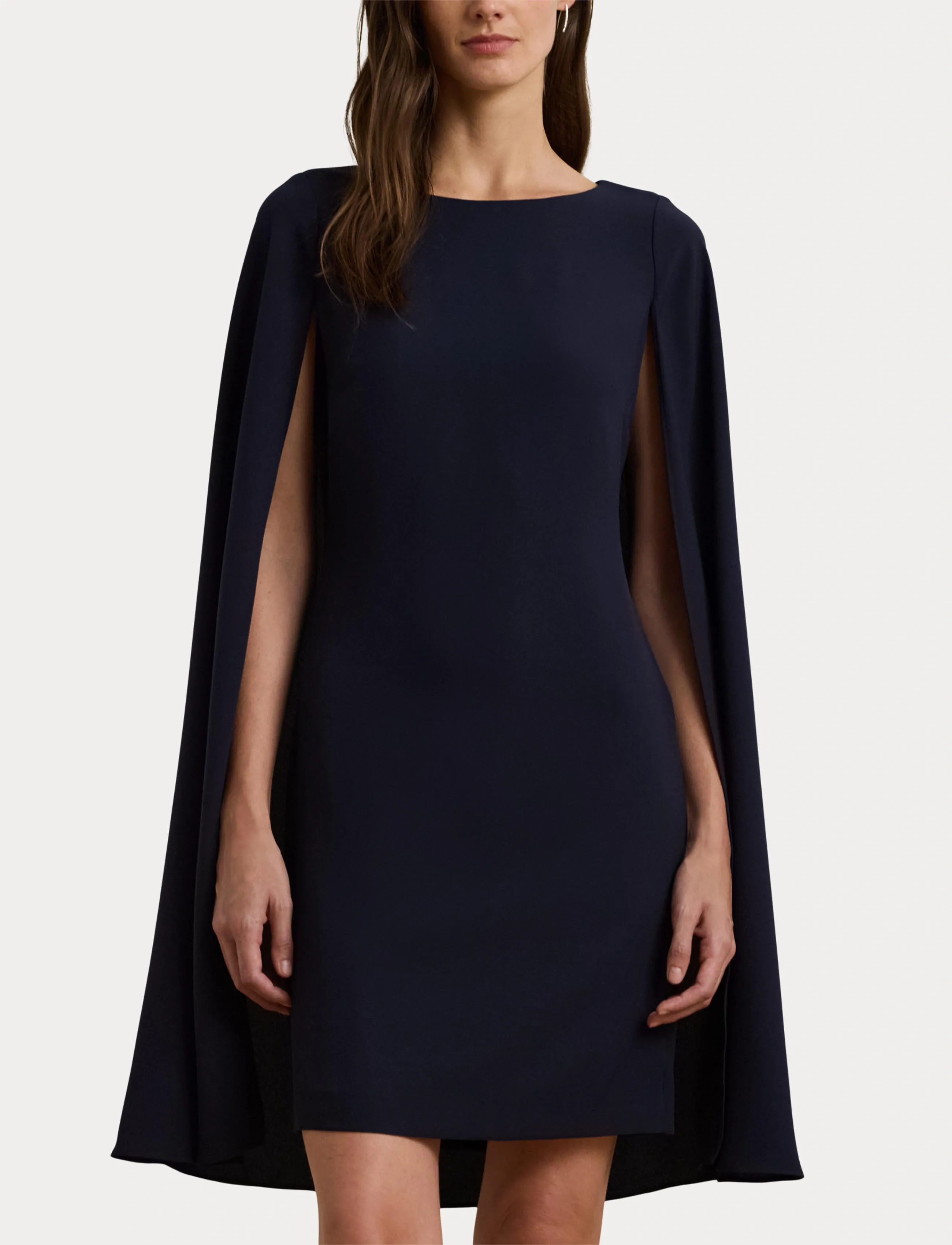 Cape Georgette Cocktail Dress 5